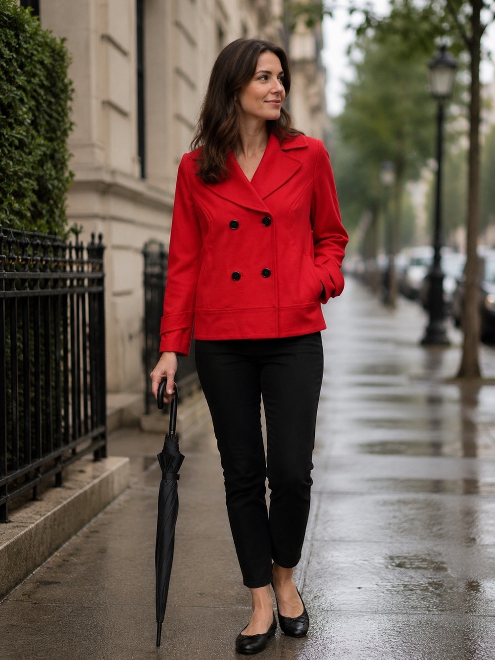 Diane Von Furstenberg Red Cosmic Jacket Size 6